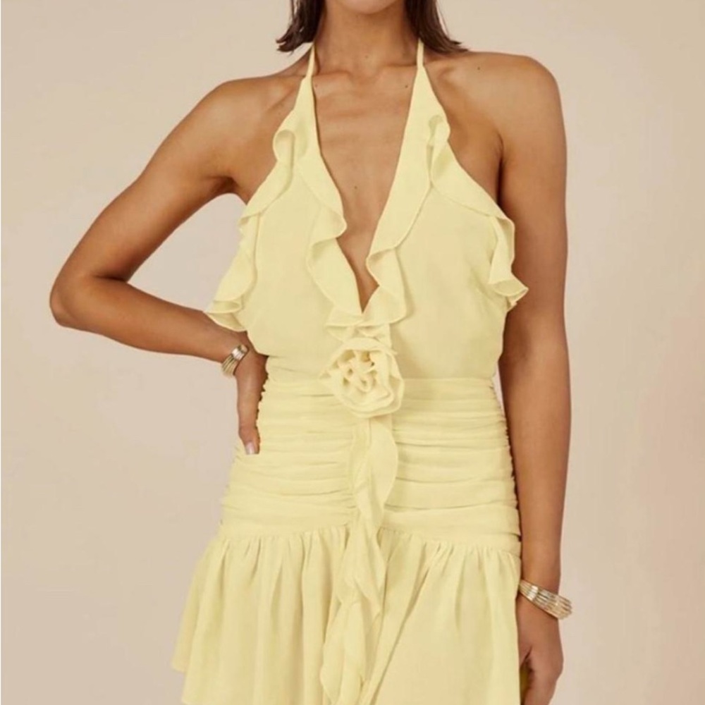 NWT Runaway the Label - Zelie Lemon Dress